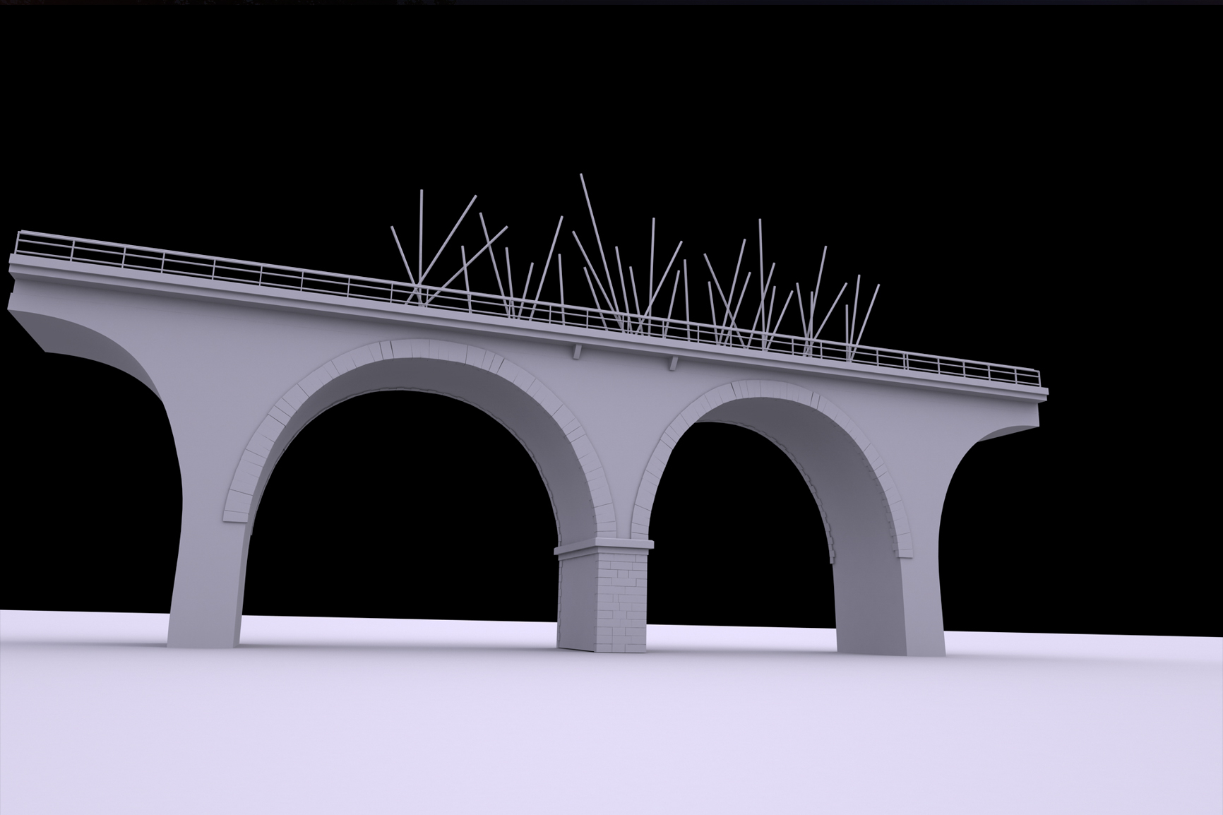 Projet de mise en lumières de ponts à Evreux.