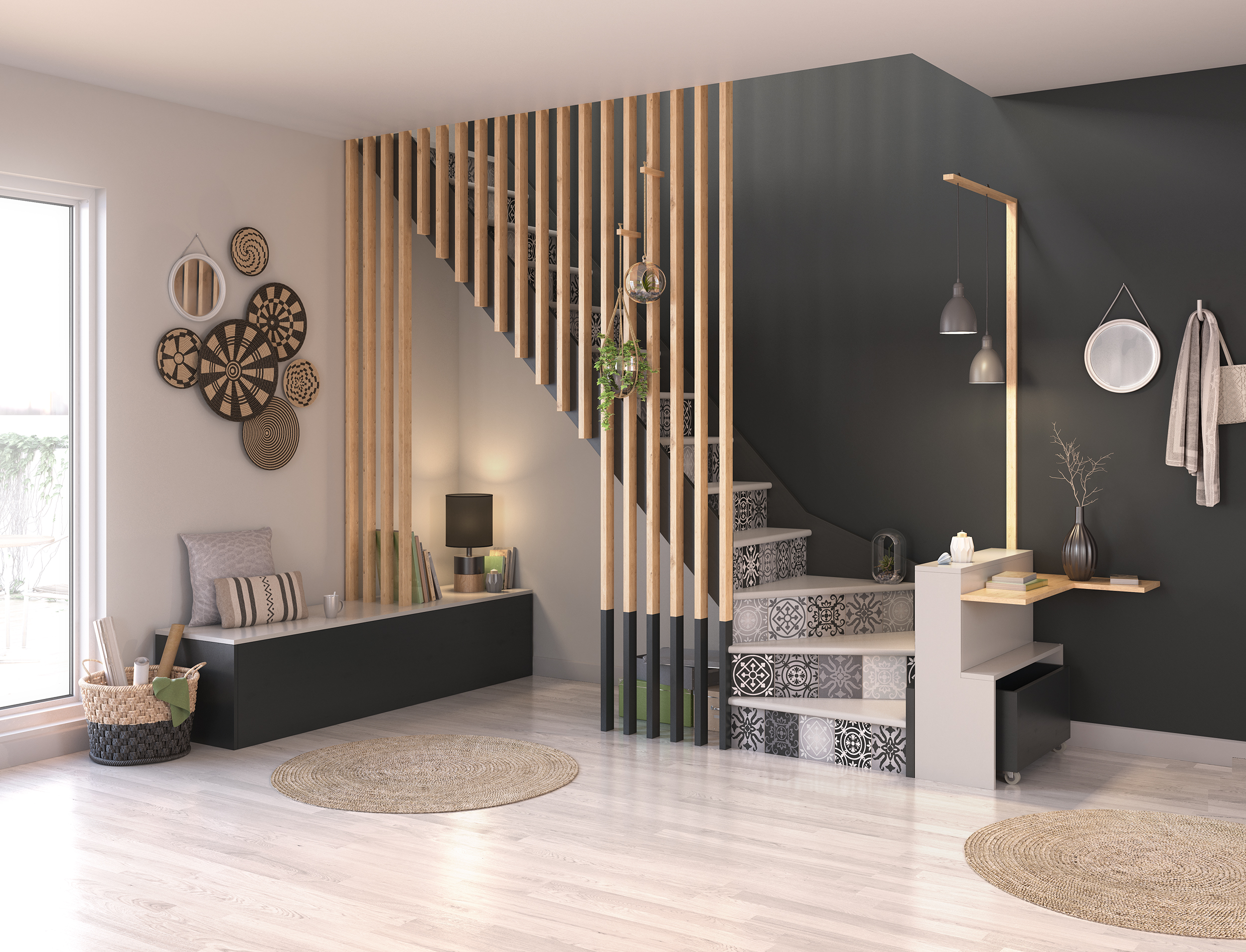 Images 3D - aménagement et la décoration d'un salon par Dripmoon